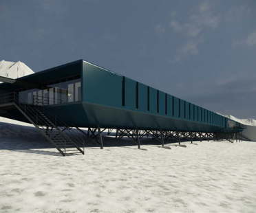 Estúdio 41 Baubeginn der Antarktis-Forschungsstation Ferraz
