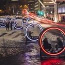 Luminothérapie Loop Riesenräder und Lichtspiele in Montréal
