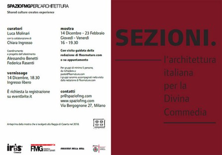 SpazioFMG Ausstellung Sektionen. Die italienische Architektur für die Göttliche Komödie

