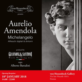 Ausstellung Aurelio Amendola: Michelangelo digitale Fresken und Umgebung Florenz

