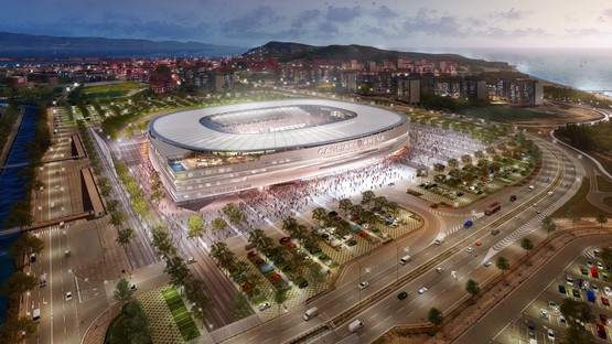 Das neue Stadion des Vereins Cagliari Calcio von Massimo Roj von Progetto CMR und Sportium