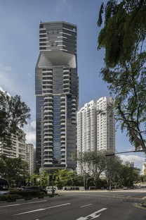 Singapur, The Scotts Tower von UNStudio fertig
