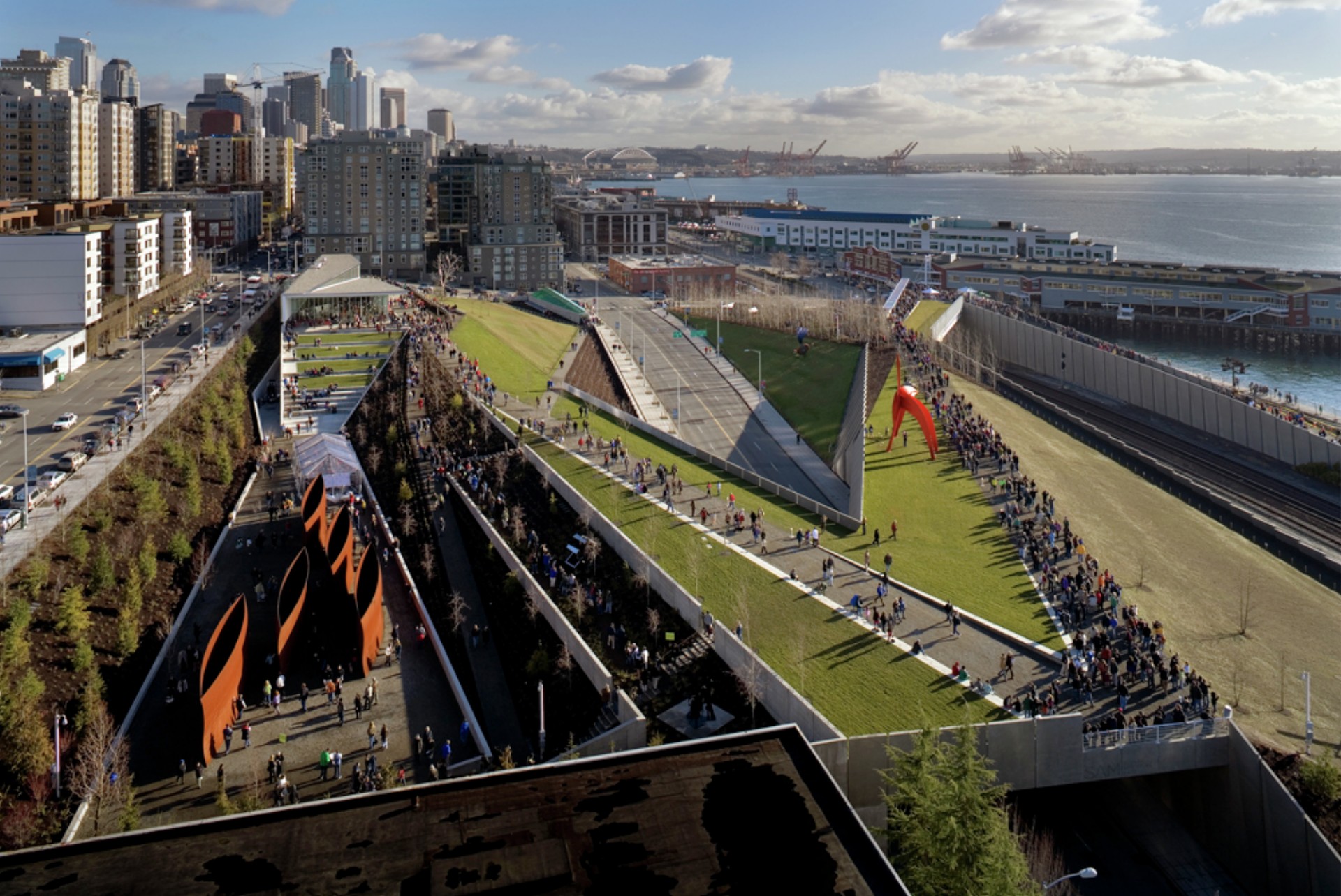 Weiss Manfredi Olympic Sculpture Park Seattle | Floornature
