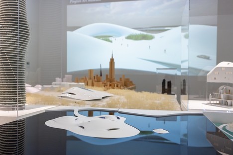 Die Stadt der Zukunft von MAD zu sehen im Centre Pompidou von Paris
