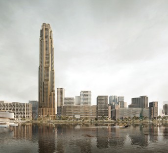 Powerhouse Company mit SHoP Architects, Office Winhov, Mecanoo und Crimson für den neuen Masterplan von Rijnhaven Rotterdam

