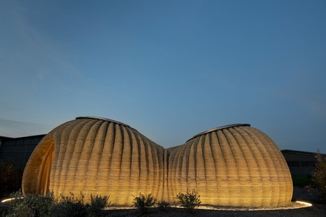 Mario Cucinella Architects TECLA ökologisch nachhaltiges 3D-gedrucktes Lehmhaus 
