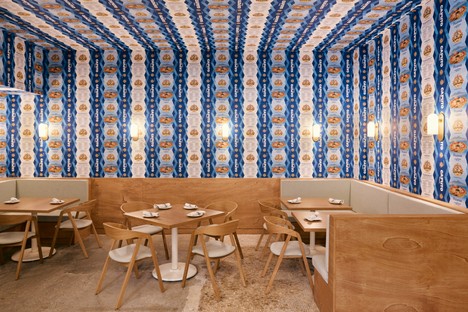Büro Koray Duman interior design Restaurant SIMÒ Pizza in New York
