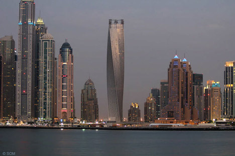 SOM Hochhaus Cayan Tower - Infinity Tower, Dubai
