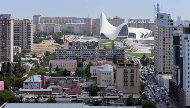 Zaha Hadid Heydar Aliyev Center, Baku, Aserbaidschan
