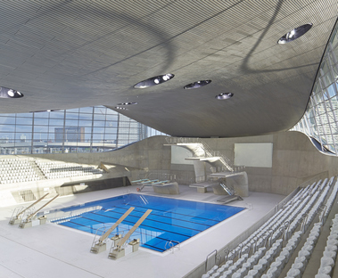 Zaha Hadid Architects neue Design-Elemente für das London Aquatics Centre
