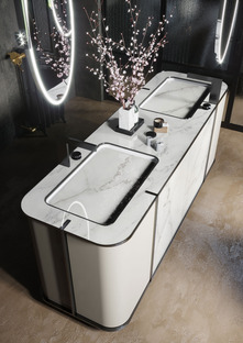 Die Kraft und Schönheit der technischen Keramik im modernen Bad: das exklusive Einrichtungssystem „Seventyonepercent“