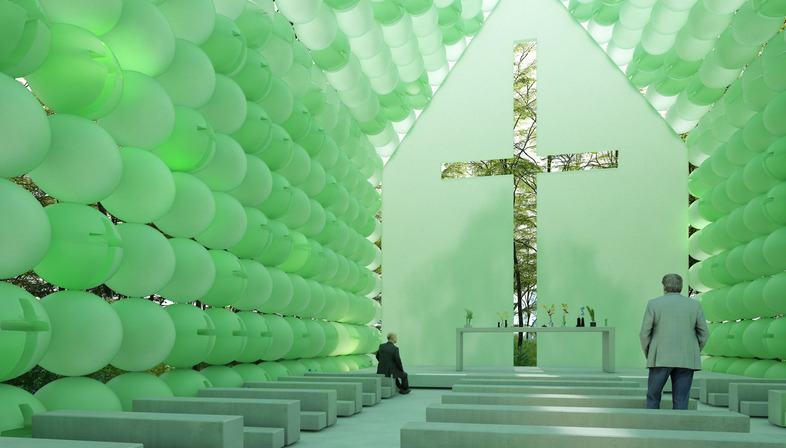 Green Chapel aus Plastik
