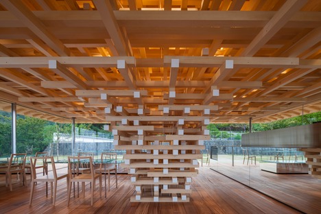 Baumstruktur für das Coeda House von Kengo Kuma
