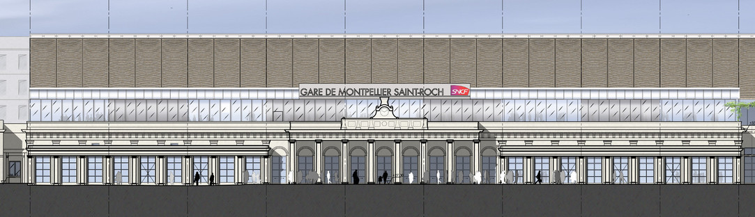 Der Ausbau des Bahnhofs von Montpellier aus ETFE, von AREP
