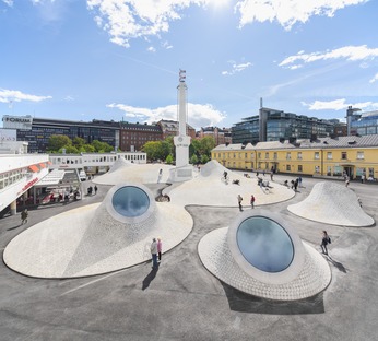 Die Zementkuppeln des Amos Anderson Art Museum von JKMM in Helsinki 
