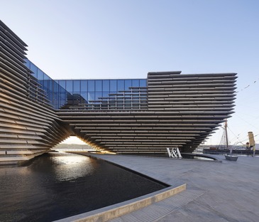 Fassade mit Beton-Sonnenschutz für das V&A Dundee Museum
