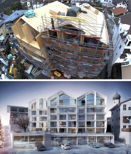 Renovierung eines Hotels in Beton, Holz und Glas von Peter Pichler
