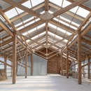 Waterloo City Farm, ein Projekt von Feilden Fowles aus Holz und Blech
